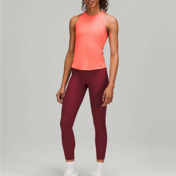Lululemon Base Pace Ribbed Tank Top - Raspberry Cream - Picture 3 of 12